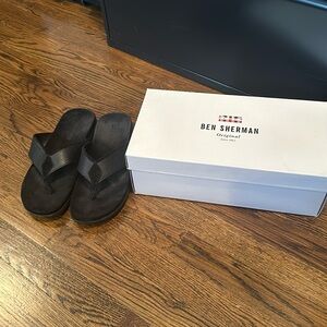 Ben Sherman leather thong sandals